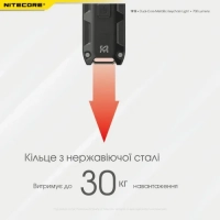 Ліхтар ручний наключний Nitecore TIP SE (2xOSRAM P8, 700 лм, 4 реж., USB Type-C), black 17