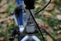 Велосипед BMX 18" Stolen Agent 2019 astronaut silver/dark blue 7