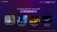 Фонарь ручной наключный ультрафиолетовый Nitecore Tiki UV (UV 1 Вт, 365 нм, CRI 70 Lm, 5 реж., USB) 9