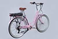 Велосипед 28" Dorozhnik eRETRO Vbr FR 36B 12.5А*г 500Вт (2025) светло-розовый 1