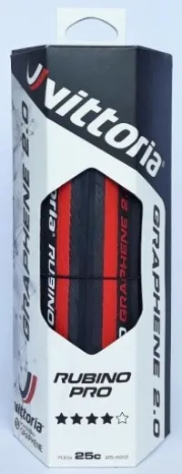 Покрышка VITTORIA Road Rubino Pro IV 700x25c Foldable Black-Red-Black G2.0 2