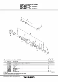 Конус передньої втулки Shimano Deore XT HB-M770, правий 0