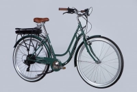 Велосипед 28" Dorozhnik eRETRO Vbr FR 36B 12.5А*г 500Вт (2025) зелено-сірий 0