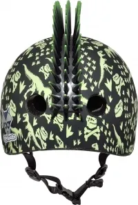 Шлем C-Preme Raskullz T-Rex Bonez черно-зеленый 3