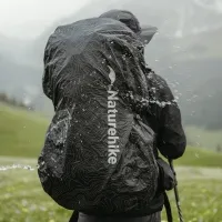 Чохол від дощу Naturehike CNK2450PJ010 L, 40-60L, black 6