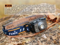 Налобний ліхтар Fenix HL32R Cree XP-G3, сірий 4