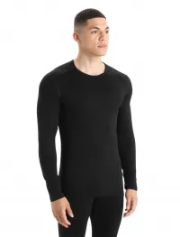 Термофутболка з довгим рукавом ICEBREAKER Men Merino 260 Tech LS Crewe black 0