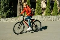 Велосипед Pride Brave 7 24" черно-оранжевый 2018 2