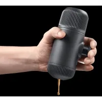 Портативна еспресо-кавоварка Wacaco Nanopresso з чохлом, grey 6