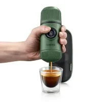 Портативна еспресо-кавоварка Wacaco Nanopresso з чохлом, green 0