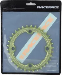 Звезда Race Face Chainring Narrow Wide, 104, 34T, green 2