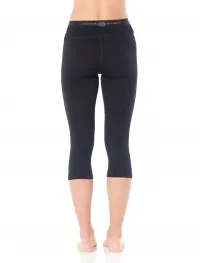 Термоштаны ICEBREAKER Women Merino 200 Oasis 3/4 Leggings (Y24) black 2