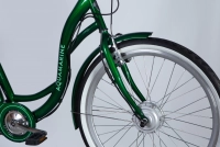 Велосипед 26" Dorozhnik eAQUAMARINE BH 36B 12.5А*г 350Вт (2025) зеленый 2