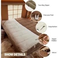 Спальный мешок Naturehike CR450 CNH22SD011 (13/7°C) 210 см, brown 6