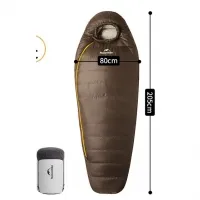 Спальный мешок Naturehike Snowbird CNK2550WS014 (3,8°C) 205 см L, brown 8