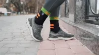 Шкарпетки водонепроникні  Dexshell Running, з помаранчевими смугами 6