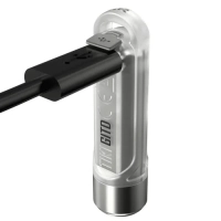 Ліхтар ручний наключний Nitecore TIKI GITD (Osram P8 + UV, 300 лм, 7 реж., USB), люмінесцентний, blue 3