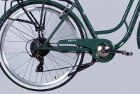 Велосипед 28" Dorozhnik eRETRO Vbr FR 36B 12.5А*г 500Вт (2025) зелено-сірий 5