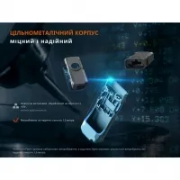 Фонарь наключный Fenix E06R бирюзовый 18