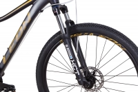 Велосипед 27.5" Leon XC-LADY SE AM Hydraulic lock out DD (2022) антрацитовый с золотым (м) 3