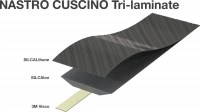 Обмотка керма Silca Nastro Cuscino grey 3,75mm 2