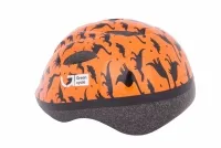Шлем детский Green Cycle Dino оранжевый/чёрный лак 0