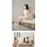 Матрац надувний двомісний Naturehike CNK2450WS023, 250 мм, white/brown 0