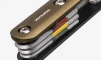 Мультитул Topeak Hex Combo, heavy duty folding tool, Aluminum body w/8 pcs CR-V Hex tools, w/key ring 4