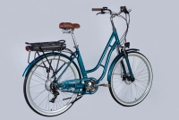Велосипед 28" Dorozhnik eCORAL DD FR 36B 12.5А*г 500Вт (2025) темно-бирюзовый 1