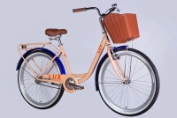 Велосипед 26" Dorozhnik LUX Velosteel (2025) пудровий  0