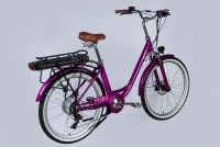Велосипед 26" Dorozhnik eRUBY DD FR 48B 12.5А*г 500Вт (2025) пурпурный 1