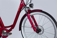 Велосипед 26" Dorozhnik eRUBY DD FR 36B 12.5А*г 500Вт (2025) бордовий 4