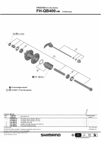 Втулка задня Shimano CUES FH-QB400-HM, QR 10x135mm, 32H, 6 bolts, Hyperglide, black 0