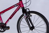 Велосипед 20" Leon GO 7 Vbr CS (2025) малиновий 4