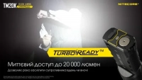 Фонарь ручной Nitecore TM20K (19xCREE XP-L HD, 20000 лм, 8 реж., USB Type-C) 12