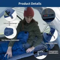 Спальний мішок Naturehike MJ300 CNK2300SD014 (4°C) 205 см, dark blue 2