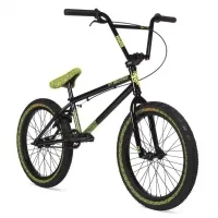 Велосипед BMX 20" Stolen OVERLORD (2020) black w/ reflective yellow 0