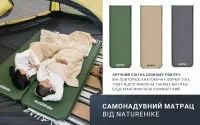 Матрас самонадувающийся Naturehike NH20DZ003, 50 мм, grey 5