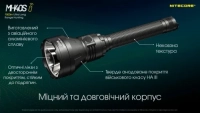 Ліхтар ручний Nitecore MH40S (Luminengin G9, 1500 лм, 7 реж., USB Type-C) 15