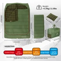 Спальный мешок Naturehike CNK2350WS019 (6°C) 220 см, green 2