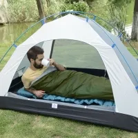 Спальный мешок Naturehike LW180 NH21MSD04 (15°C) 190 см M (левый), green 3