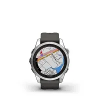Смарт часы Garmin Fenix 7S Pro Sapphire Solar Carbon Grey DLC Titanium with black band 1