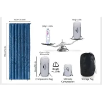 Спальный мешок Naturehike CWM295 CNK2300SD013 (11°C) 190 см, blue 2