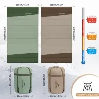 Спальный мешок Naturehike CNK2300019 (7°C) 200 см (левый), brown 2