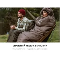Спальный мешок Naturehike U250S NH20MSD07 (0°C) 220 см (правый), brown 4
