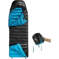 Спальный мешок Naturehike CW400 NH18C400-D (5°C) 210 см M, black/blue 1