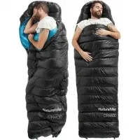 Спальный мешок Naturehike CW400 NH18C400-D (5°C) 210 см M, black/blue 2