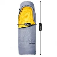 Спальный мешок Naturehike CW700 CNK2450WS048 (-1,7°C) 210 см M, grey/yellow 0