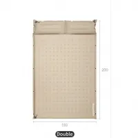 Коврик самонадувающийся двухместный Naturehike CNK2550WS025, 30 мм, khaki 7