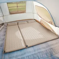 Коврик надувной одноместный Naturehike CNK2550WS025, 60 мм, khaki 0